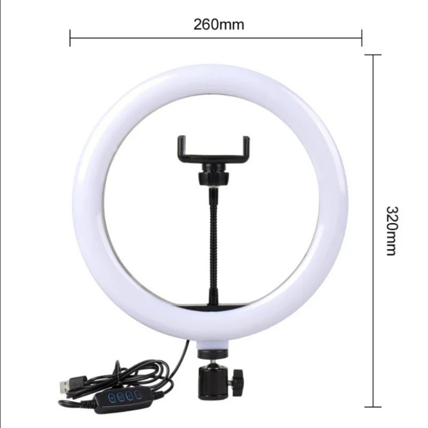 StellarLuma LED Ringlicht mit Stativ