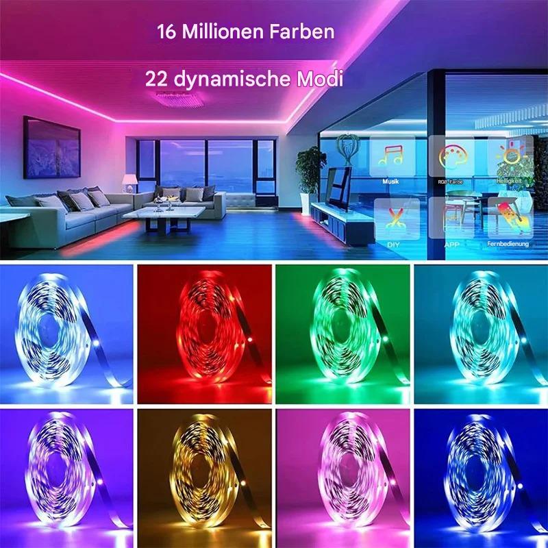 RGB Streifen mit Fernbedienung
