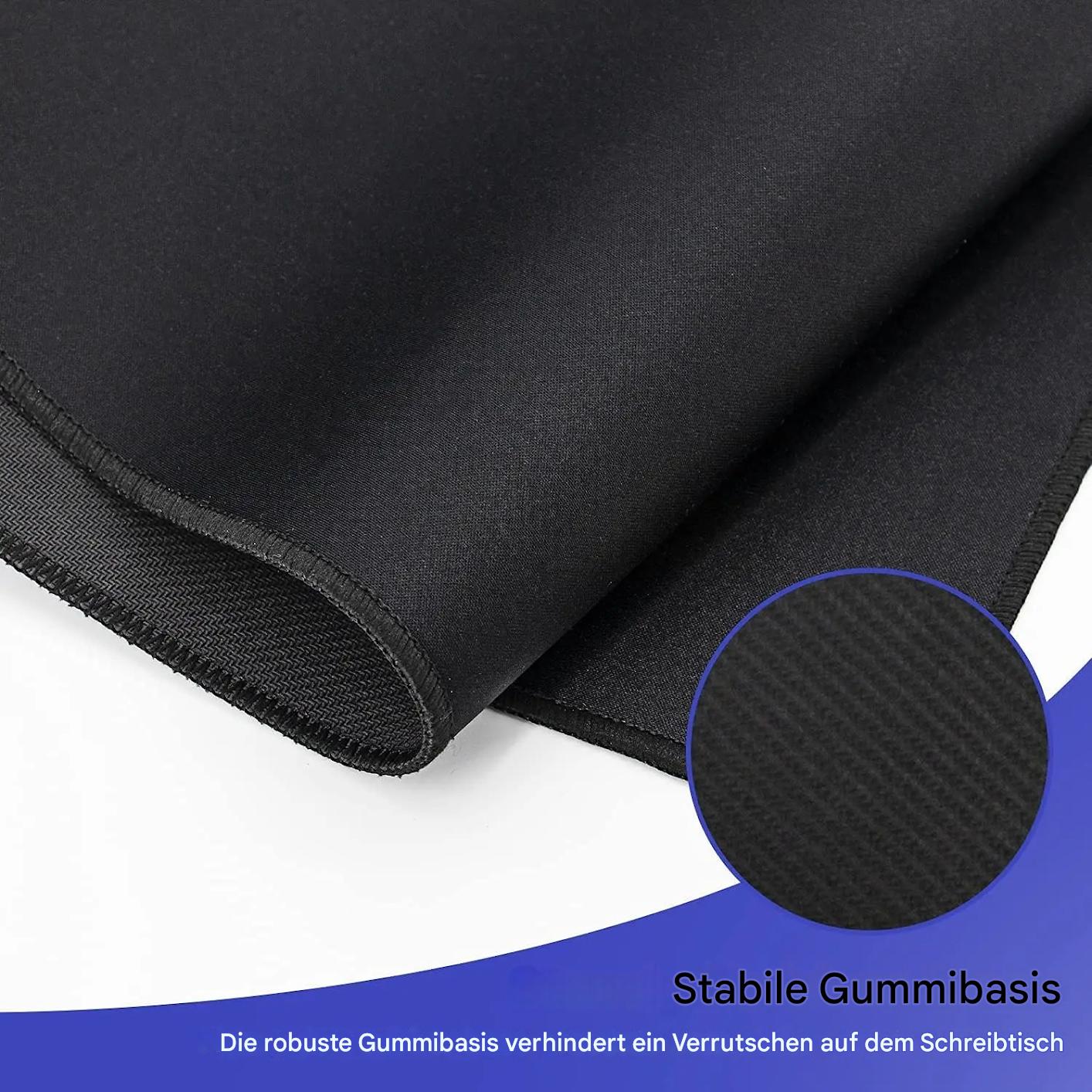 Mauspad XXL Schwarz 100x50cm