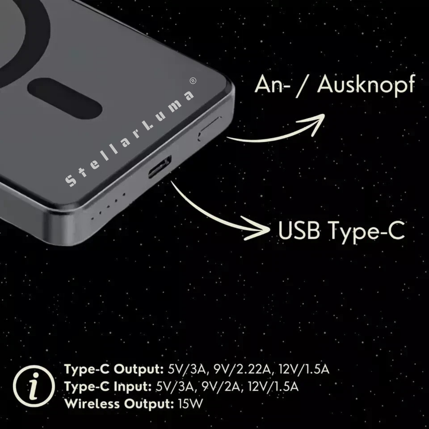 StellarLuma MagSafe Powerbank