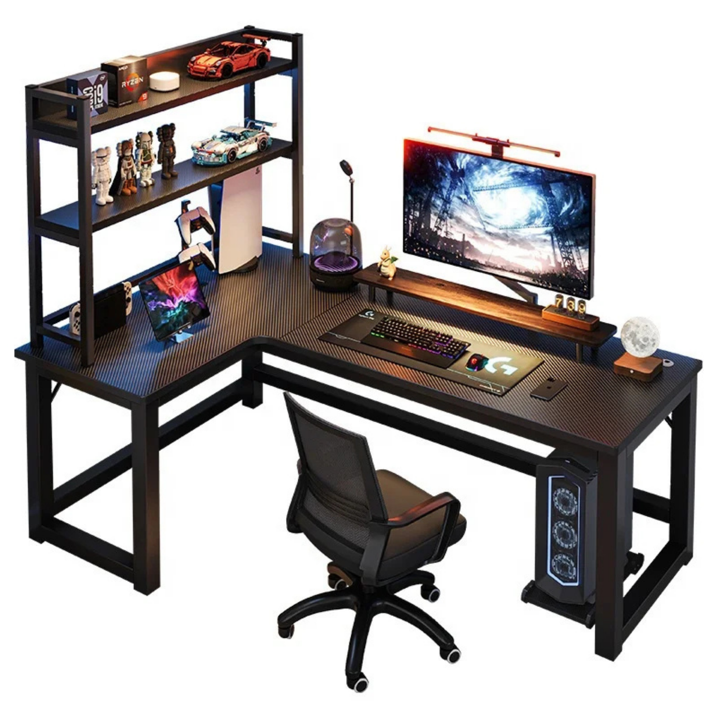 StellarLuma Gaming-Schreibtisch – L-Tisch