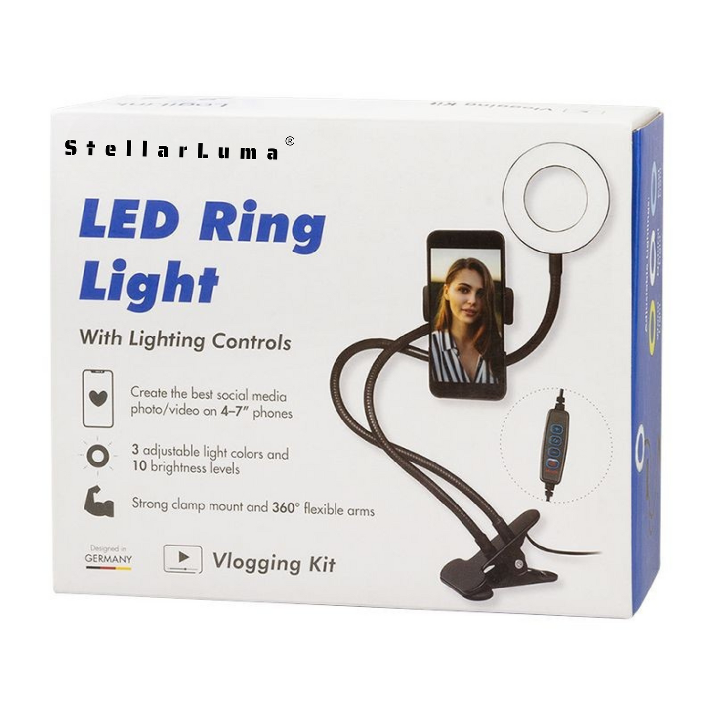 StellarLuma LED Ring mit Smarphonehalter