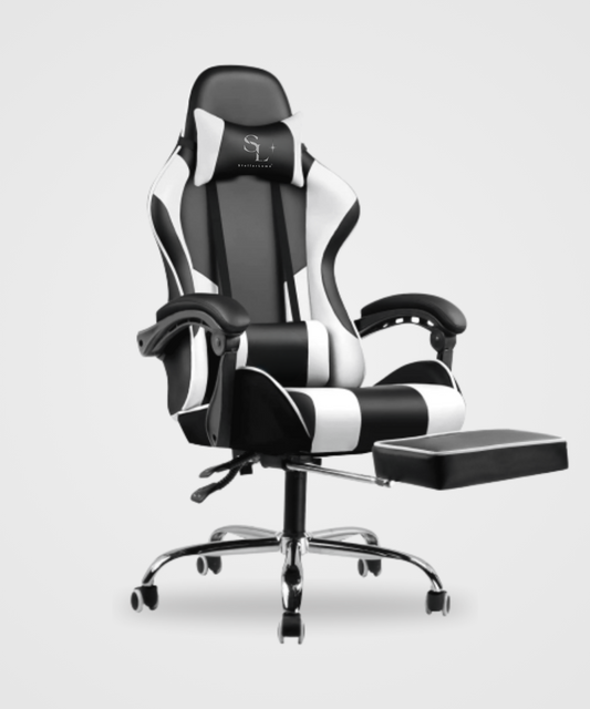 StellarLuma Gaming Chair Relaxed Black n White