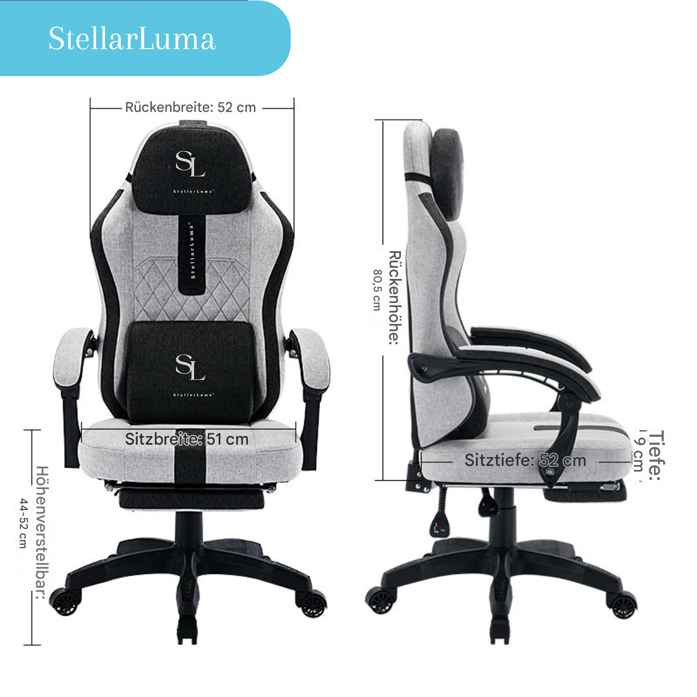 StellarLuma GamingChair Elegance