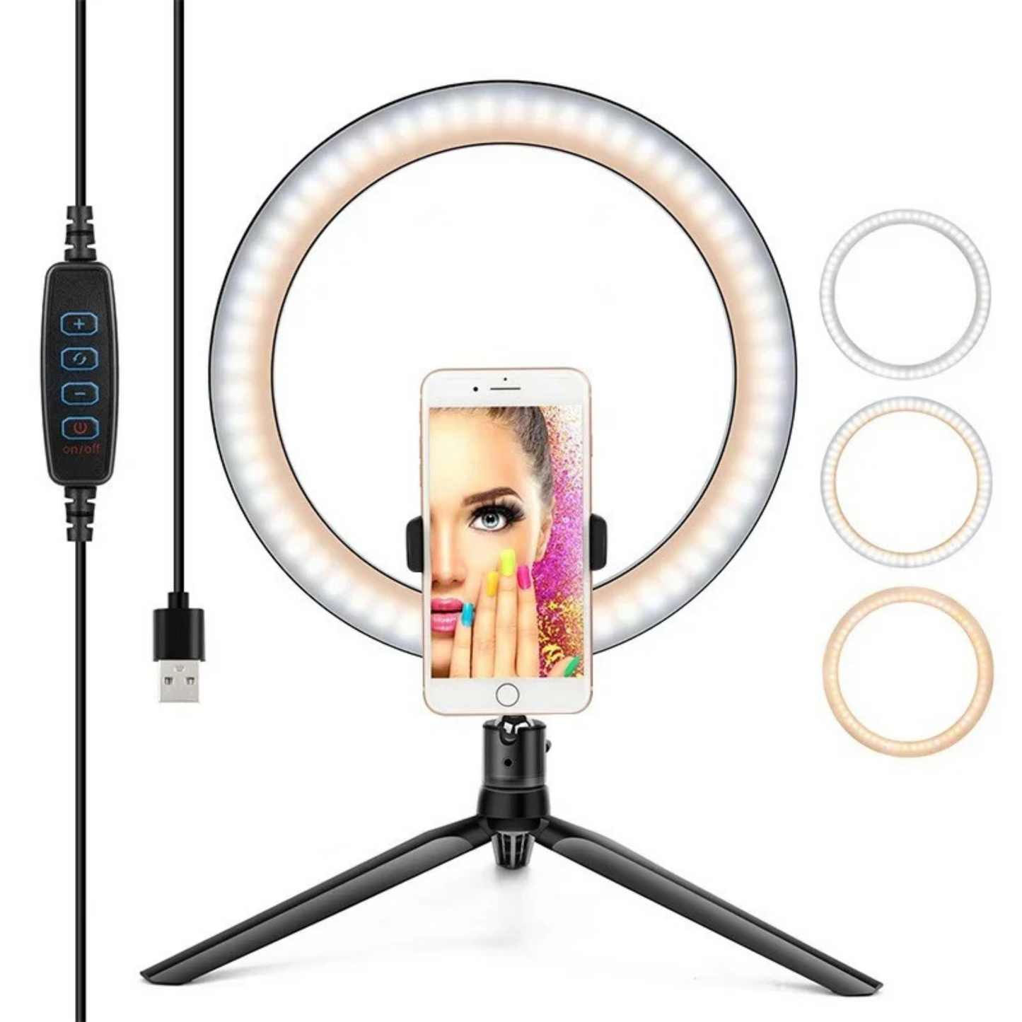 StellarLuma LED Ringlicht mit Stativ