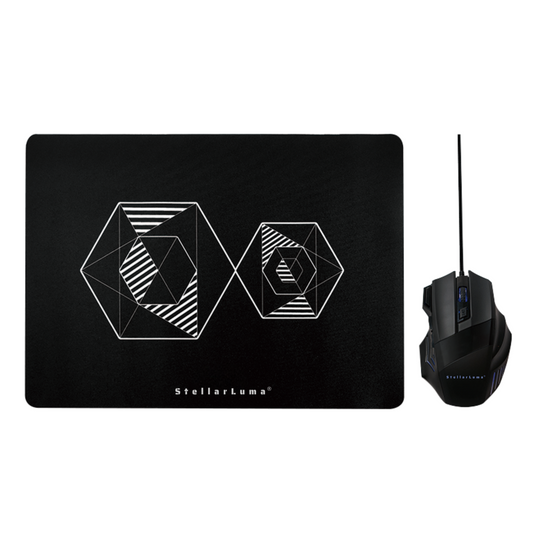 StellarLuma Gaming Maus mit Mauspad