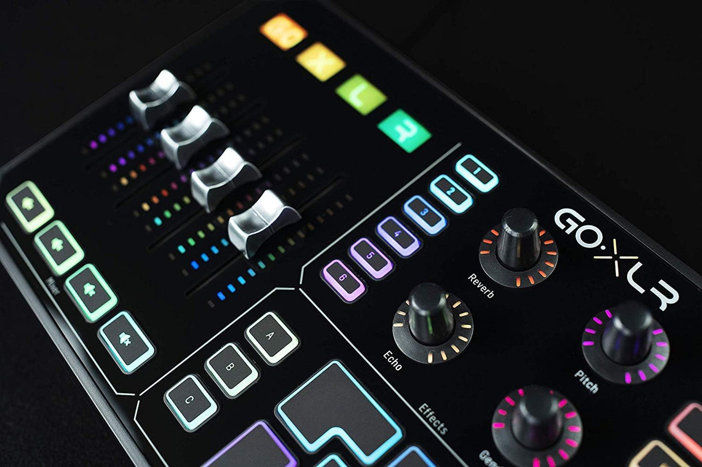 GoXLR Mischpult 4-Kanal Mixer, Soundboard und Voice-Effekten