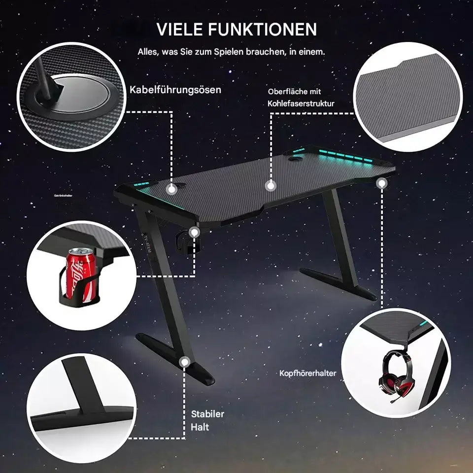 StellarLuma Carbon Gaming-Schreibtisch